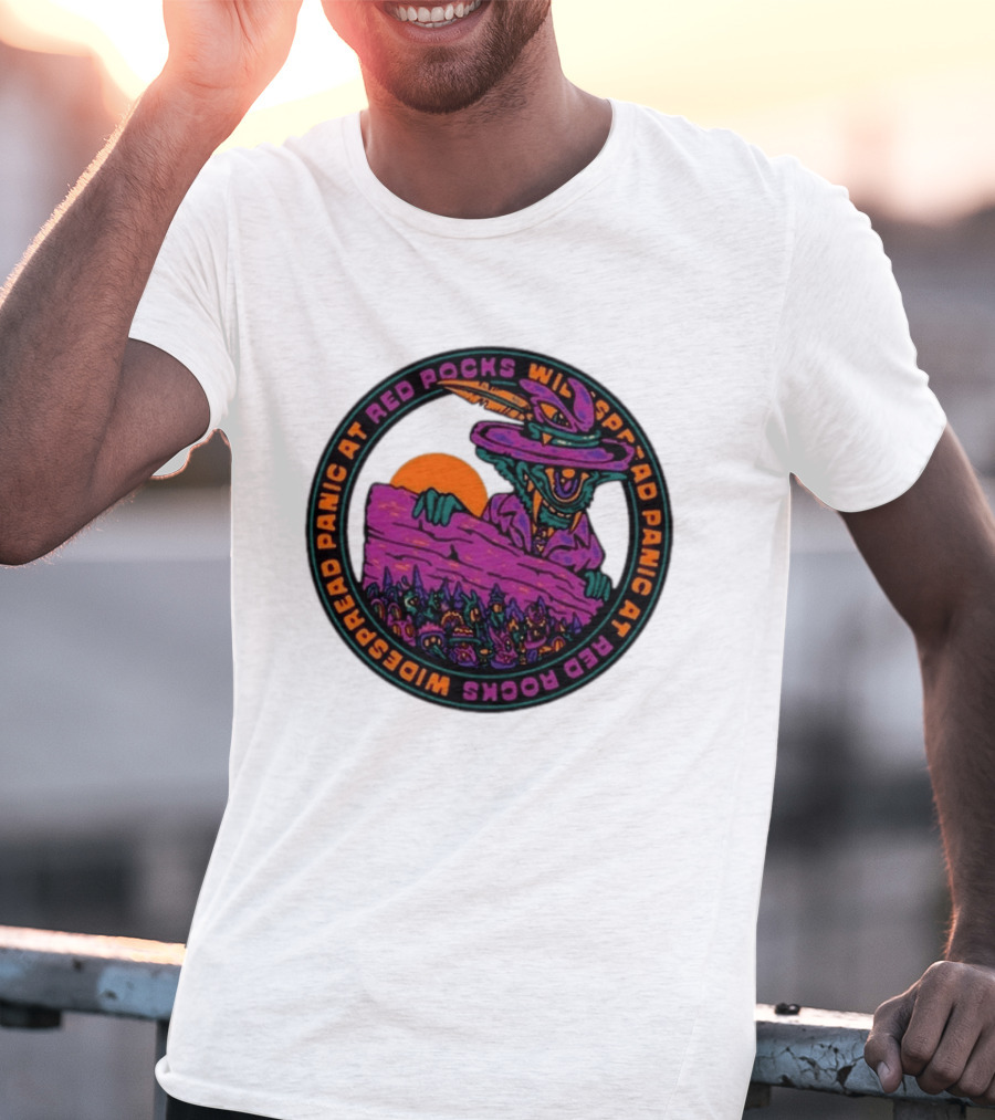 Widespread Panic At Red Rocks June 26 28 2026 Event Psychedelic Goblin T-Shirt