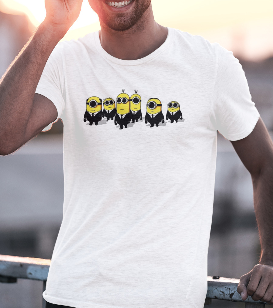 Minions Men In Black Movie Crossover Characters T-Shirt
