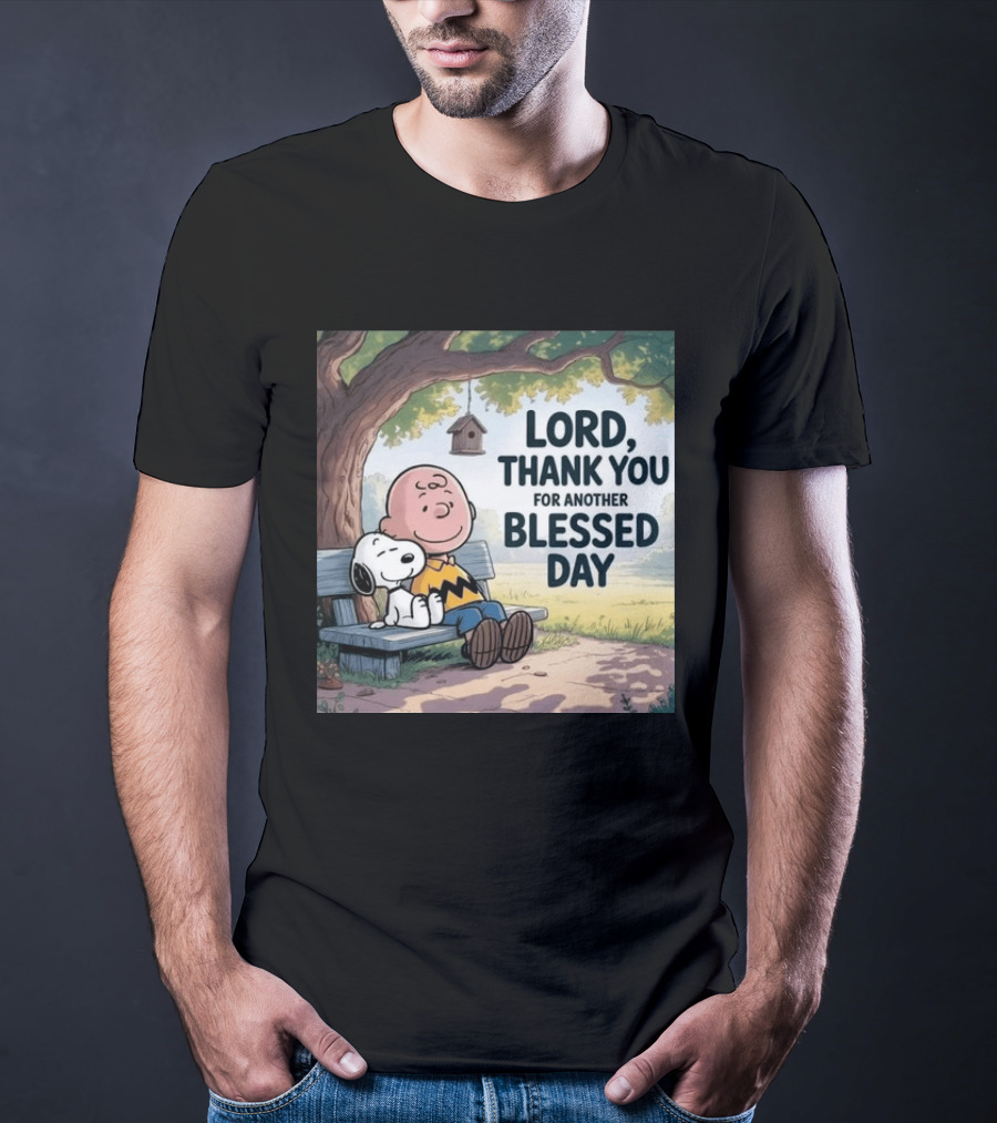 Charlie Brown Snoopy Lord Thank You For Another Blessed Day T-Shirt