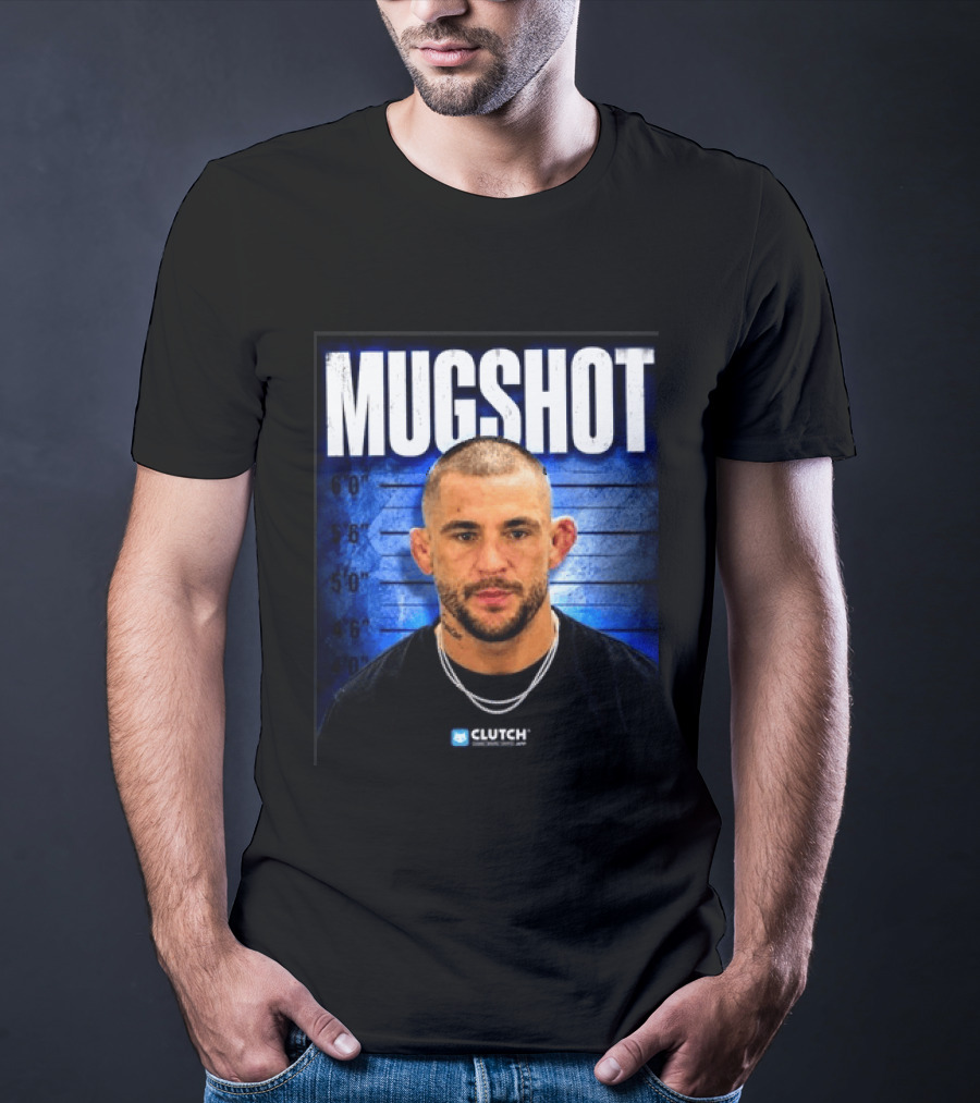 Dustin Poirier Pressure Makes Diamonds Shot Clutch Blue T-Shirt