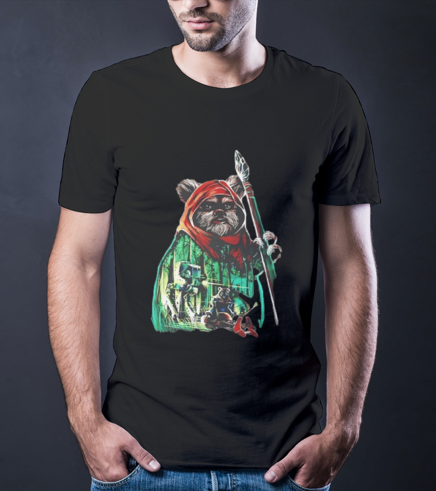 Wicket W Warrick Ewok Endor Defense Return Of The Jedi T-Shirt