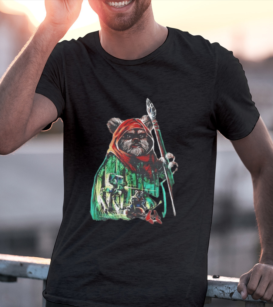 Wicket W Warrick Ewok Endor Defense Return Of The Jedi T-Shirt