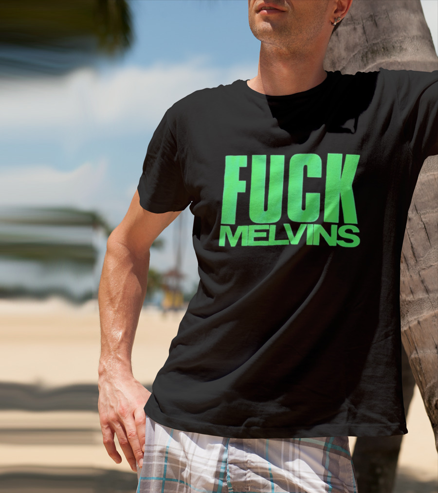 Fuck Melvins Bold Neon Green T-Shirt
