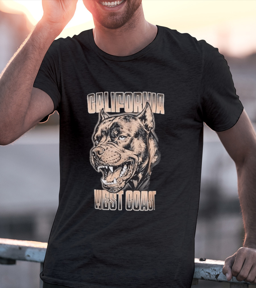 California West Coast Pit Bull T-Shirt