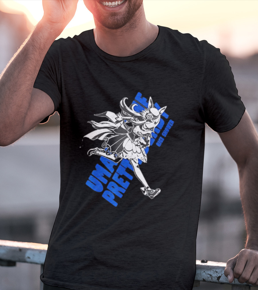 Umamusume Pretty Derby Rice Shower Character Run T-Shirt