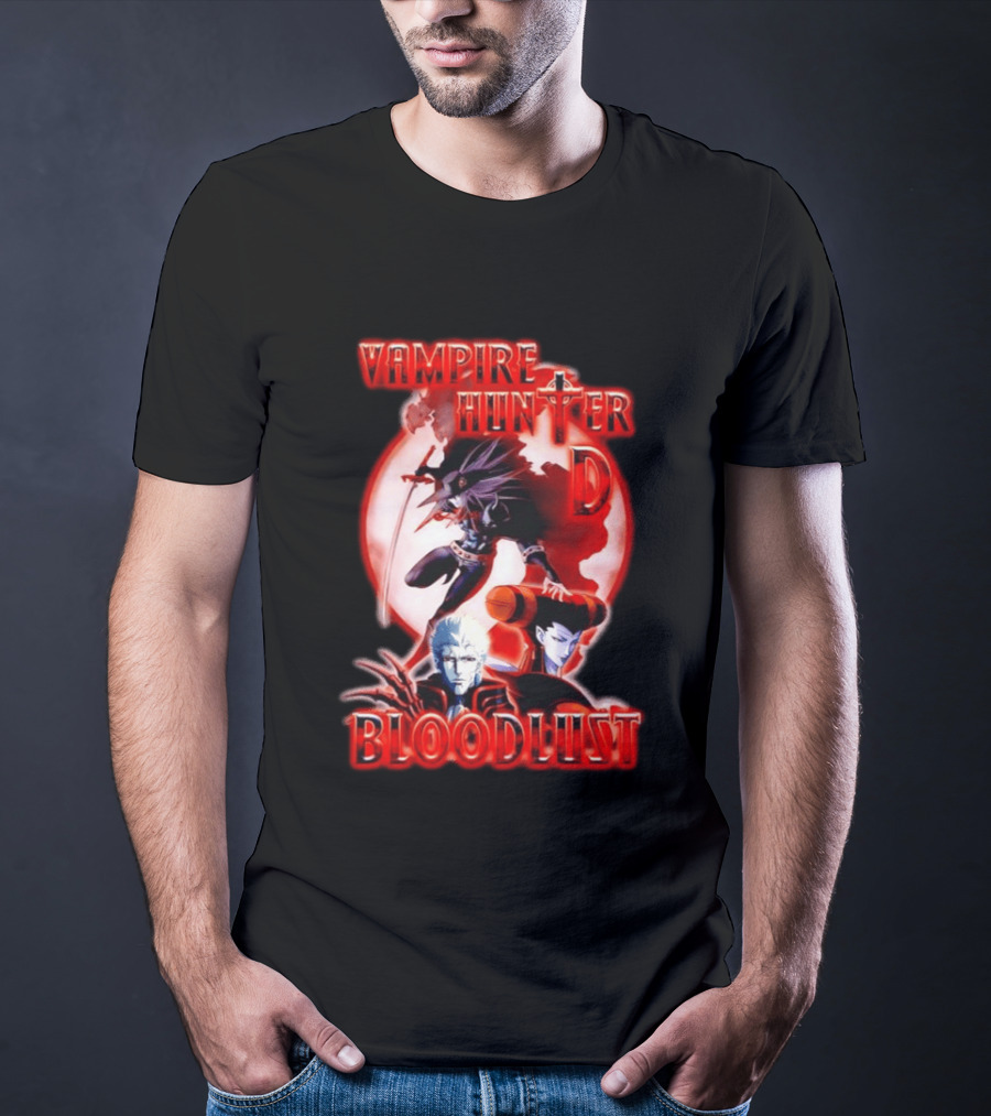 Vampire Hunter D Bloodlust Anime Dark Fantasy Adventure Characters T-Shirt