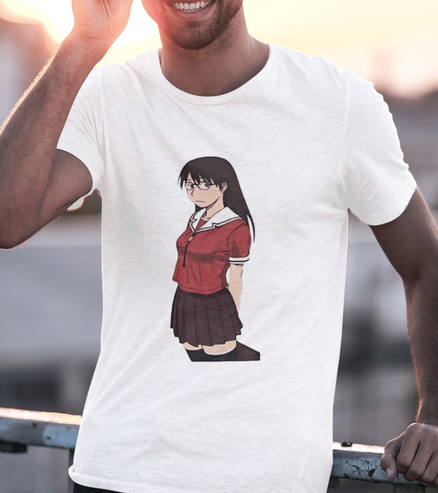 Azumanga Daioh Anime Yomi Character Red Outfit T-Shirt