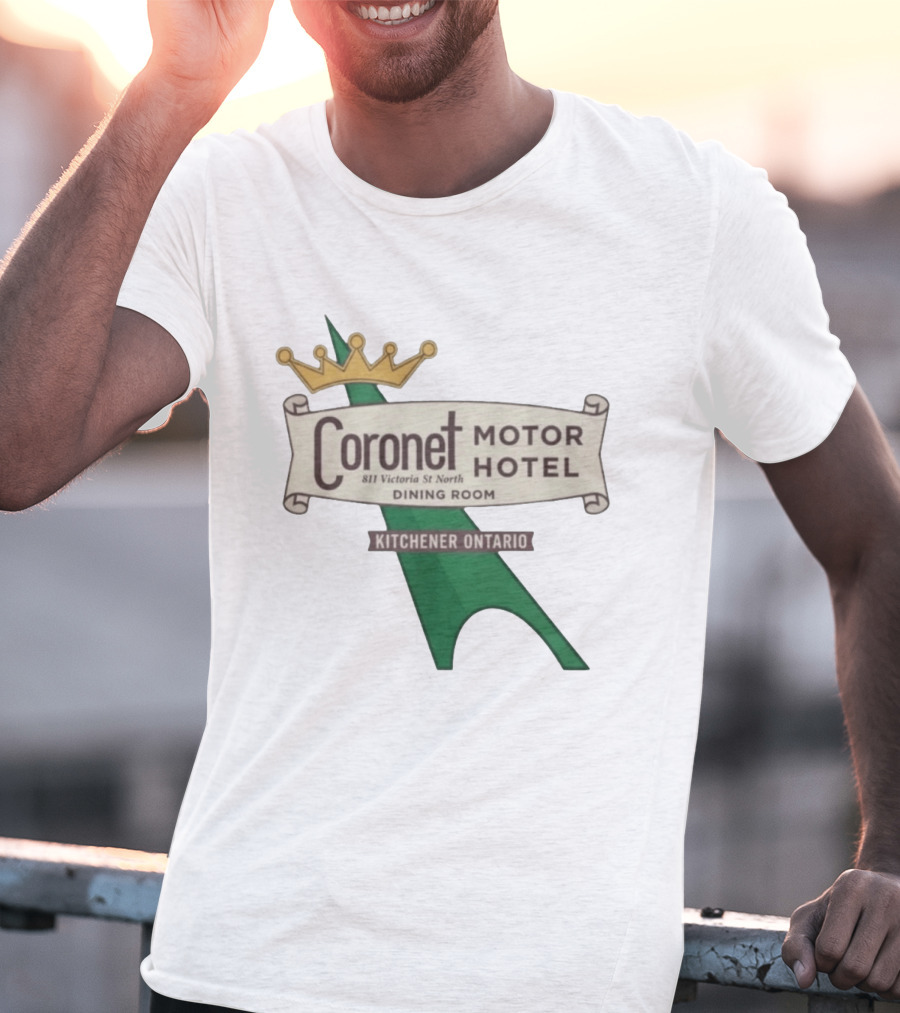 Coronet Motor Hotel 811 Victoria St North Kitchener Ontario Dining Room T-Shirt