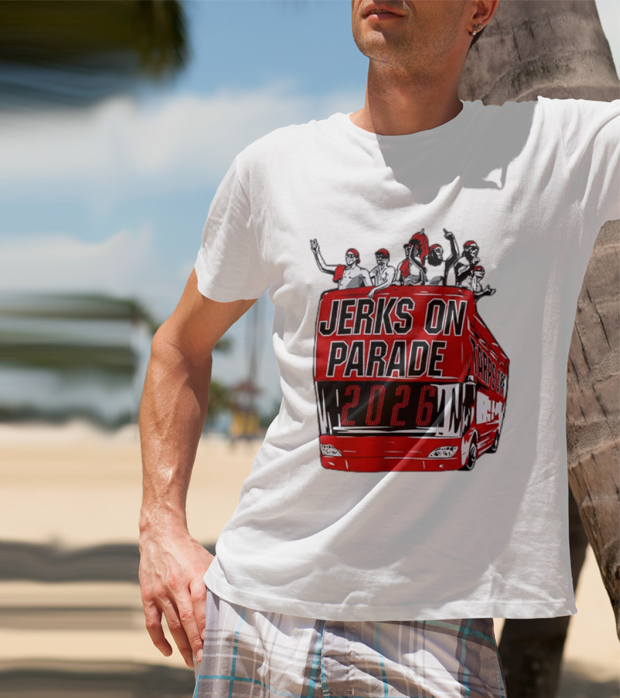 Jerks On Parade 2026 Carolina Hurricanes NHL Bus Fan Celebration T-Shirt