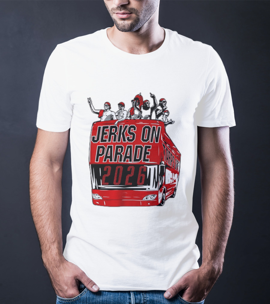 Jerks On Parade 2026 Carolina Hurricanes NHL Bus Fan Celebration T-Shirt