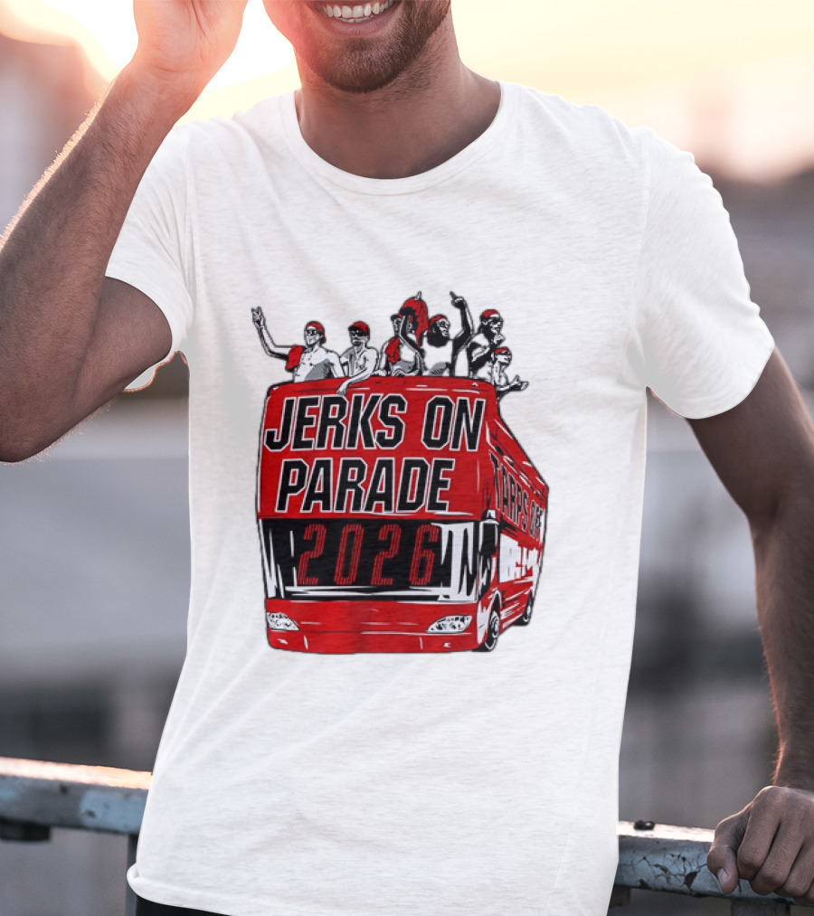 Jerks On Parade 2026 Carolina Hurricanes NHL Bus Fan Celebration T-Shirt