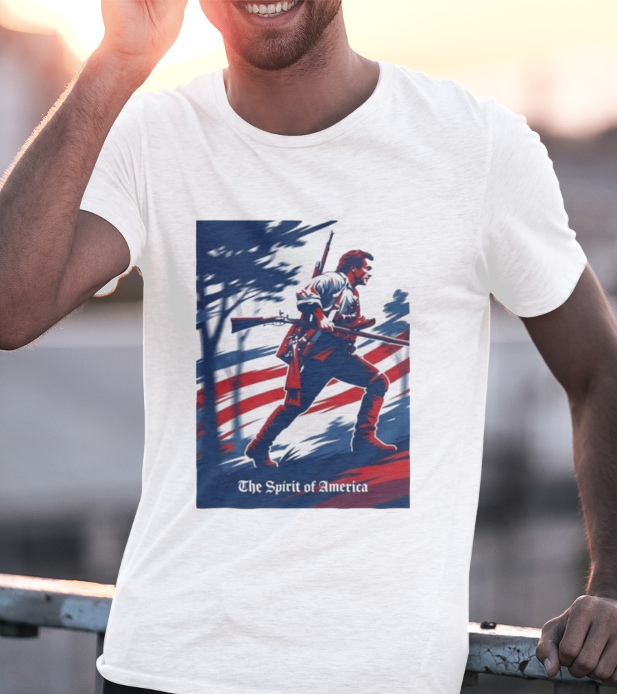 The Spirit Of America Benjamin Martin The Patriot Revolutionary T-Shirt