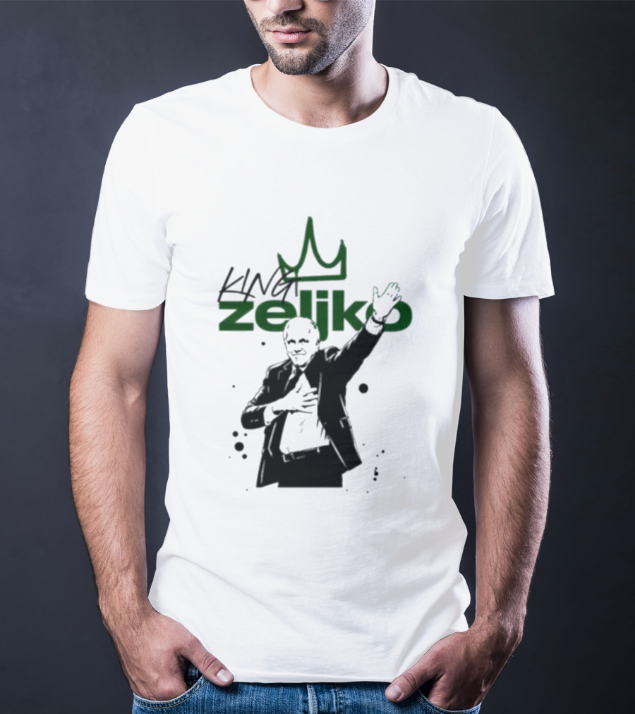King Zeliko Regal Gesture With Crown T-Shirt