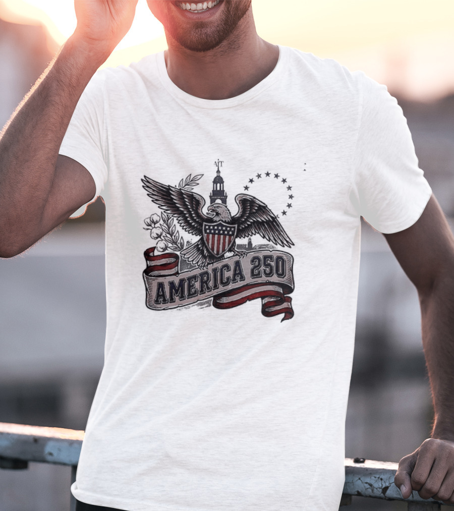 United States Eagle America 250 Est 1776 2026 Give Me Liberty Or Give Me Death T-Shirt