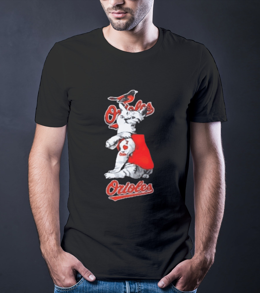 Orioles Cat Baltimore Baseball Orioles T-Shirt