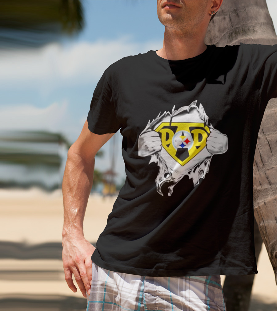 Pittsburgh Steelers Super Dad Father's Day Fan T-Shirt