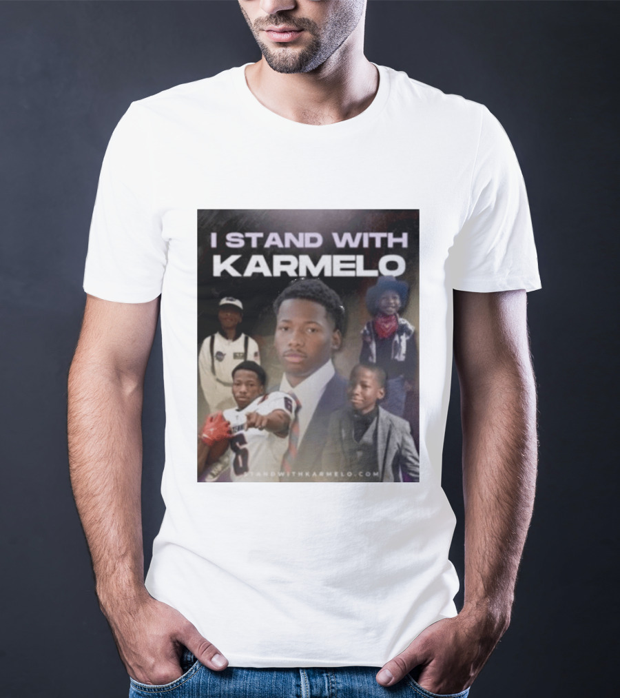 I Stand With Karmelo 2026 Team Support Faces T-Shirt