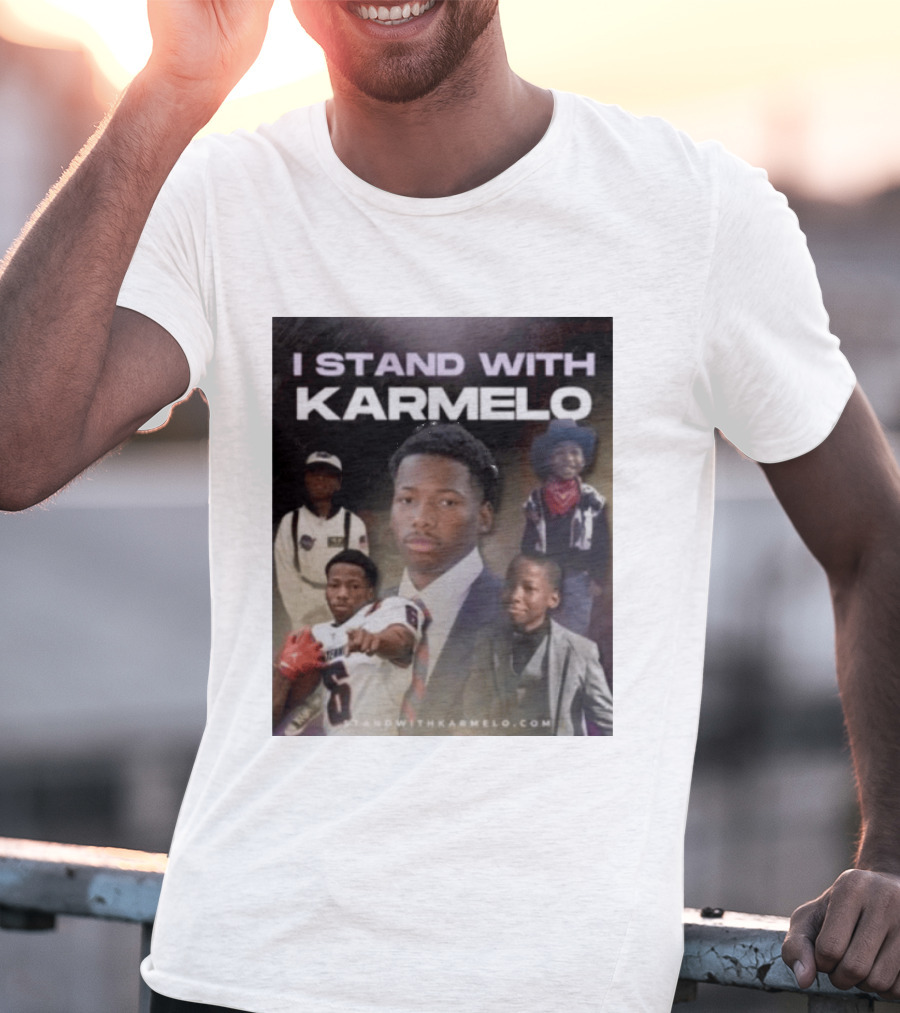 I Stand With Karmelo 2026 Team Support Faces T-Shirt