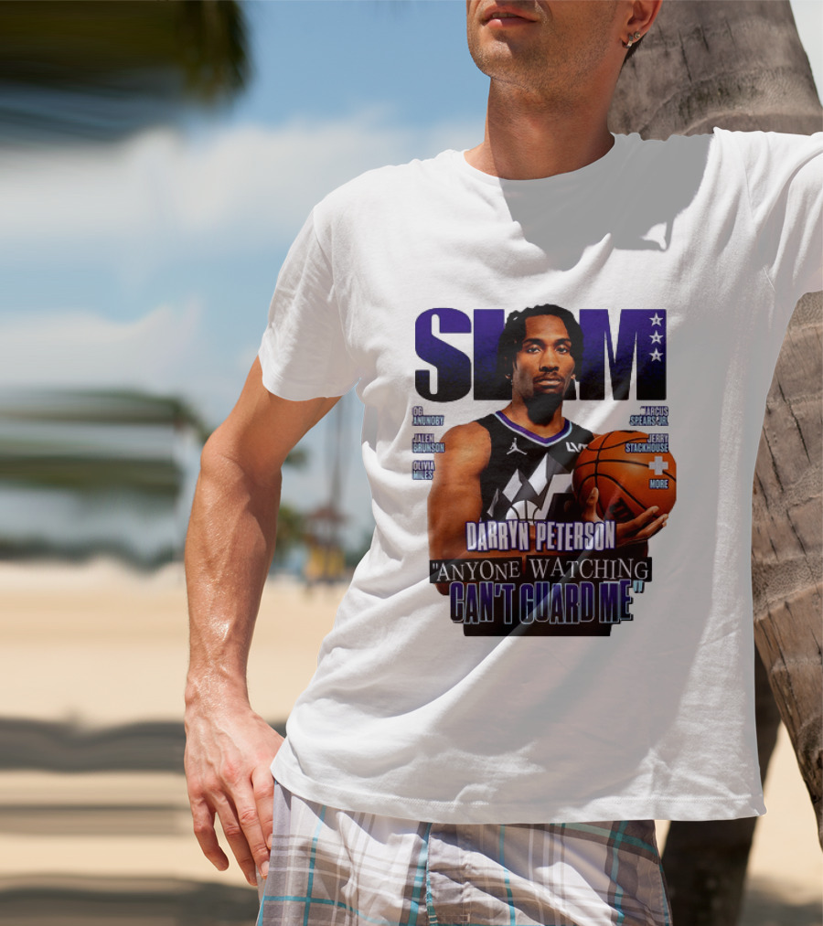 Darryn Peterson SLAM Utah Jazz Basketball Anyone Ing Can't Guard Me T-Shirt