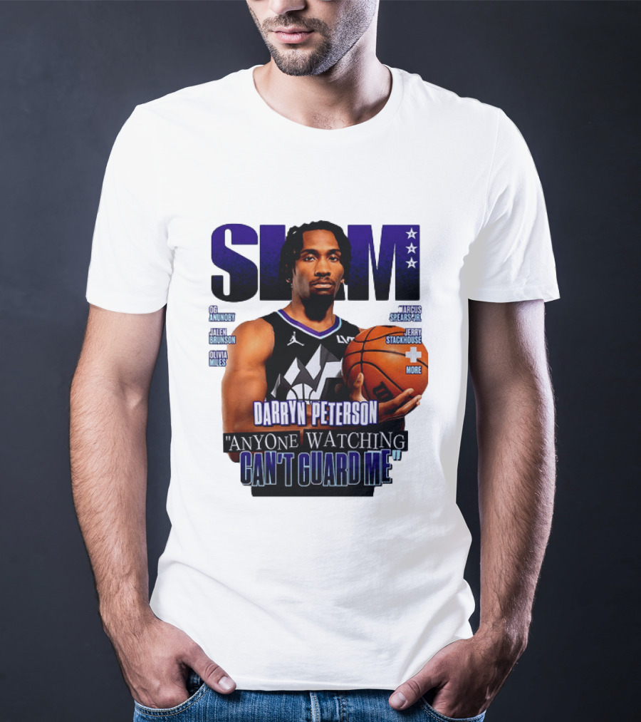 Darryn Peterson SLAM Utah Jazz Basketball Anyone Ing Can't Guard Me T-Shirt