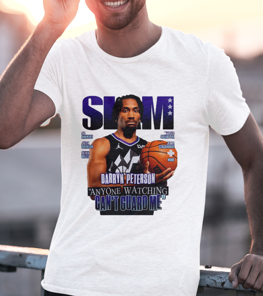Darryn Peterson SLAM Utah Jazz Basketball Anyone Ing Can't Guard Me T-Shirt