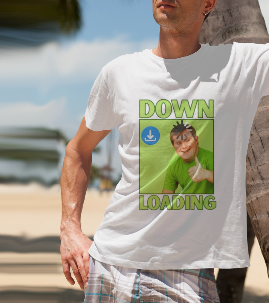 DOWN LOADING Person Thumbs Up Download T-Shirt