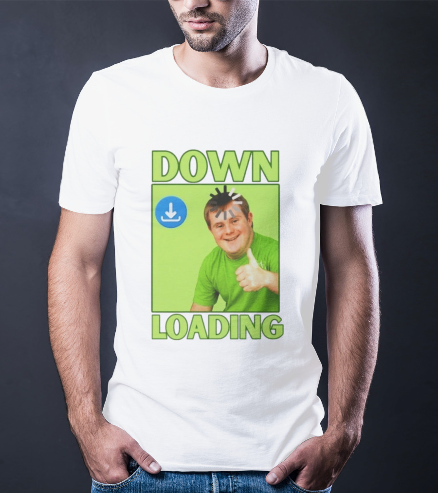DOWN LOADING Person Thumbs Up Download T-Shirt