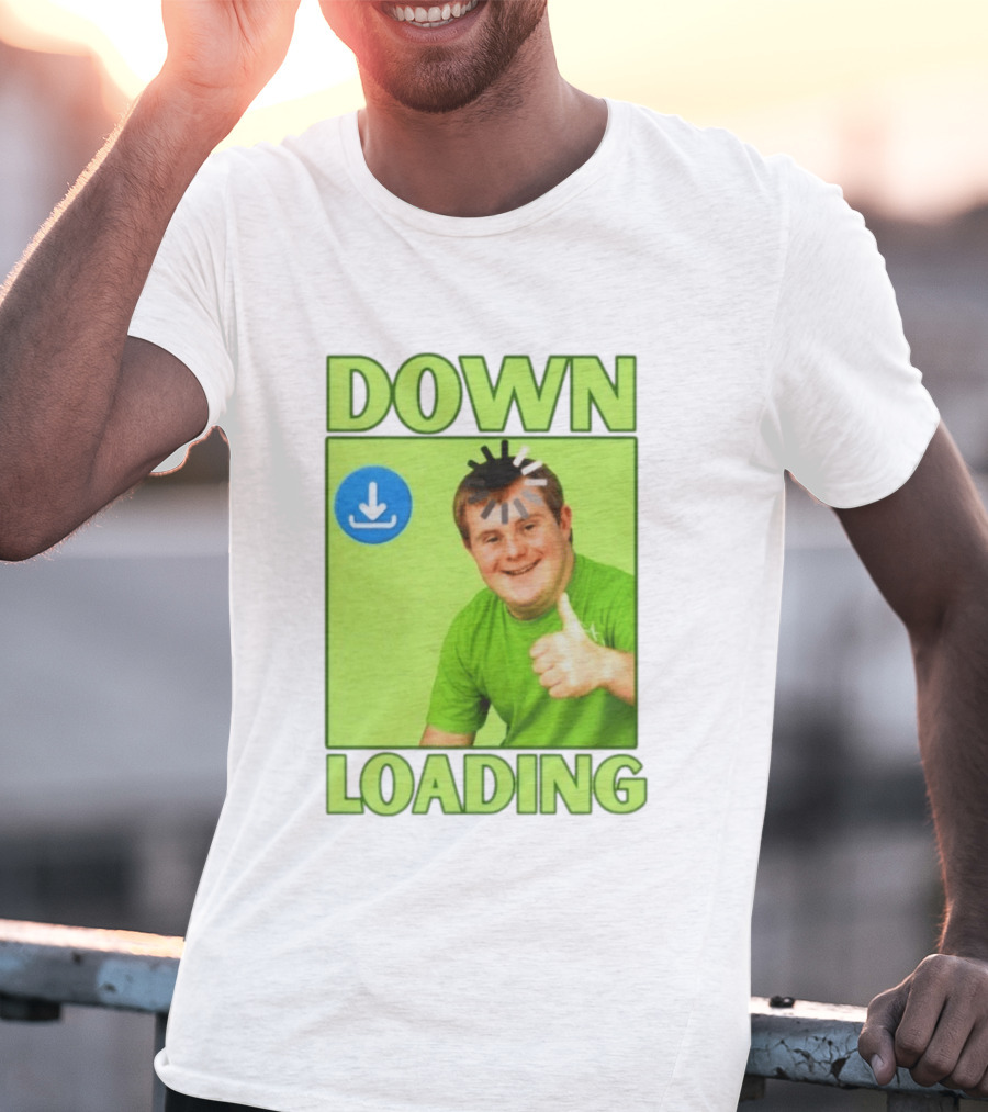 DOWN LOADING Person Thumbs Up Download T-Shirt