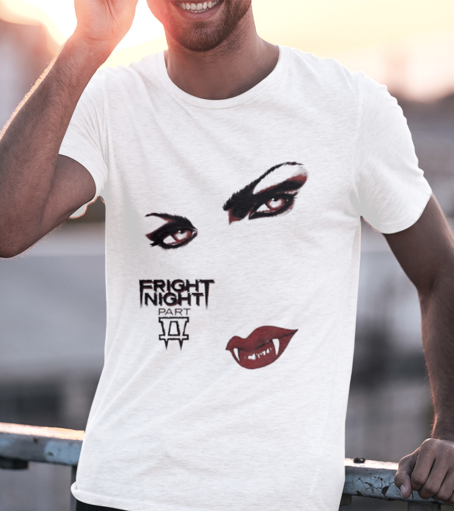 Fright Night Part 2 Vampire Eyes Fangs Horror Movie T-Shirt