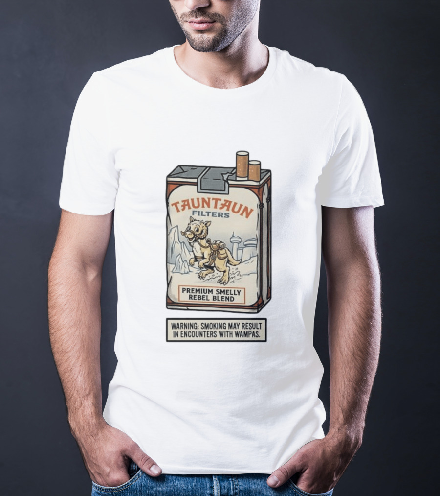 Tauntaun Filters Premium Smelly Rebel Blend Warning Smoking May Result In Encounters With Wampas T-Shirt