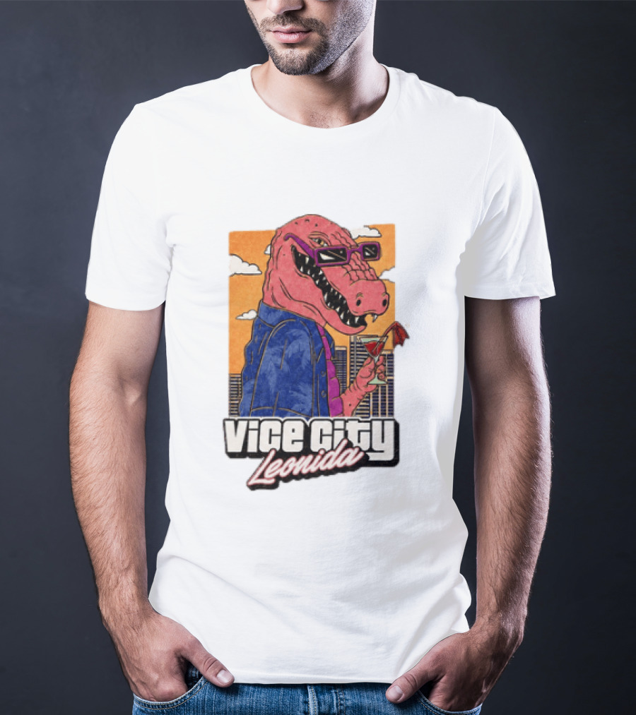 Grand Theft Auto VI GTA 6 Vice City Leonida Alligator Martini T-Shirt