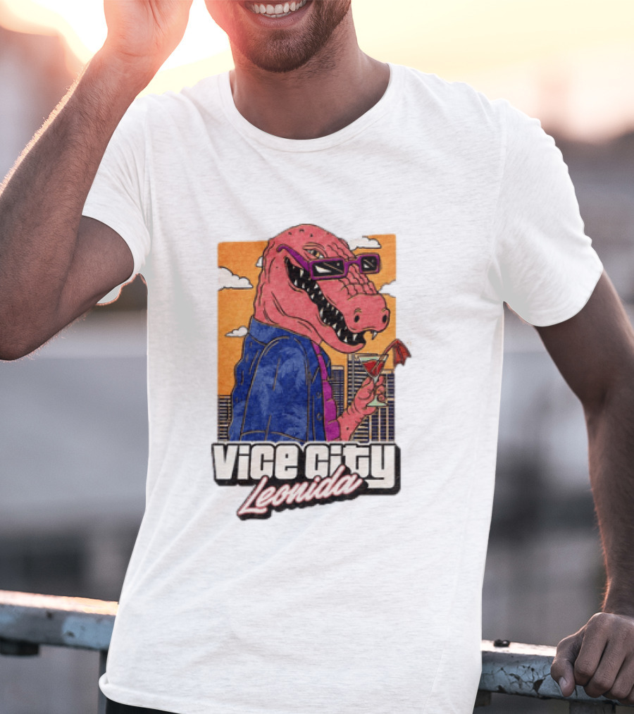 Grand Theft Auto VI GTA 6 Vice City Leonida Alligator Martini T-Shirt