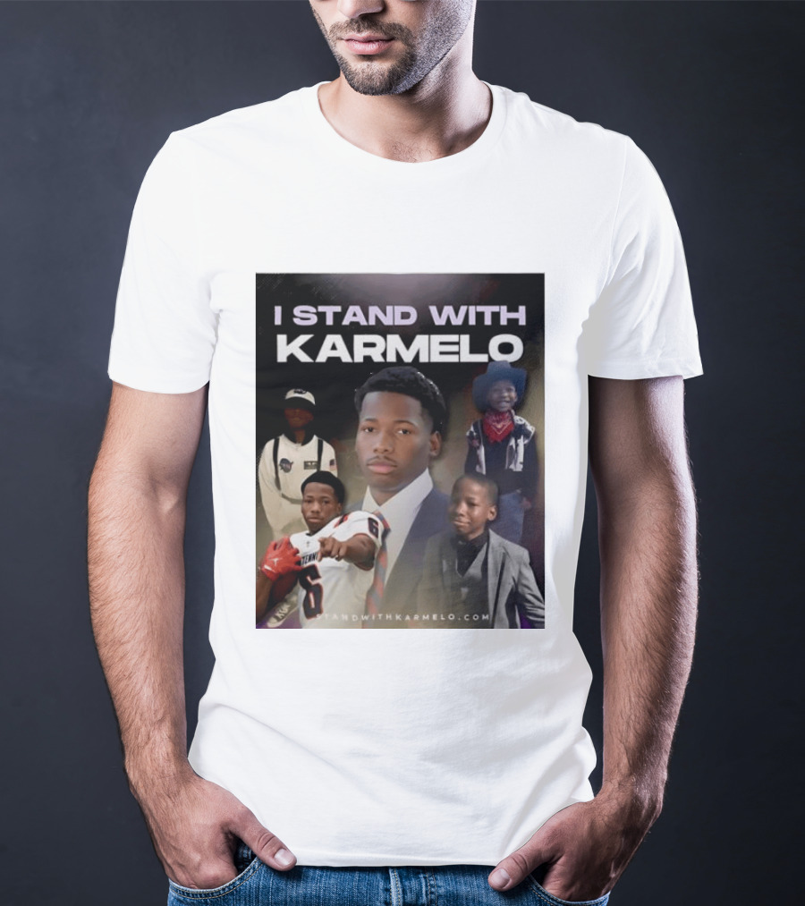 I Stand With Karmelo Football Player Memorial Standwithkarmelo T-Shirt