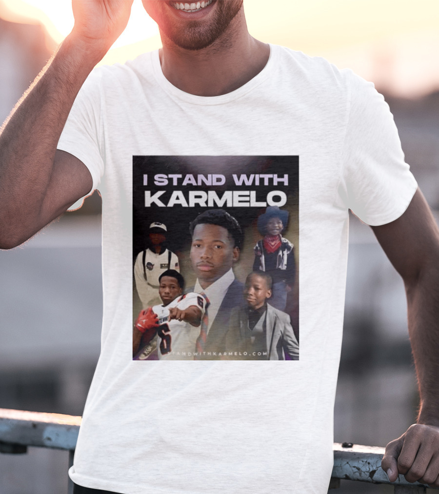 I Stand With Karmelo Football Player Memorial Standwithkarmelo T-Shirt