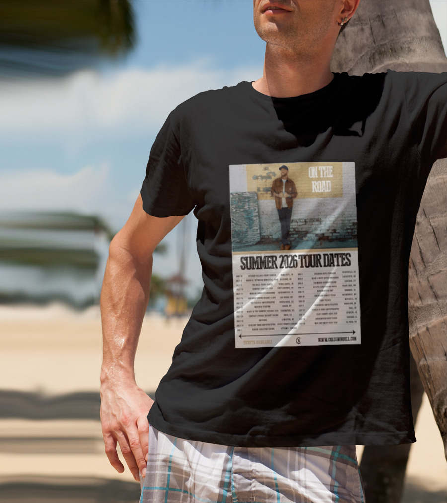 Cole Swindell On The Road Summer Tour 2026 Dates With Tickets Available T-Shirt