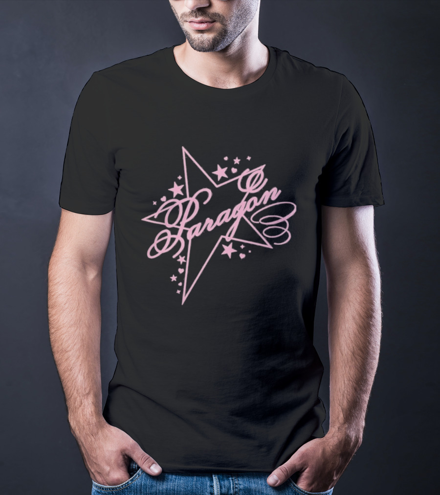 Naomi Jon Paragon Star Pink Script Aesthetic T-Shirt