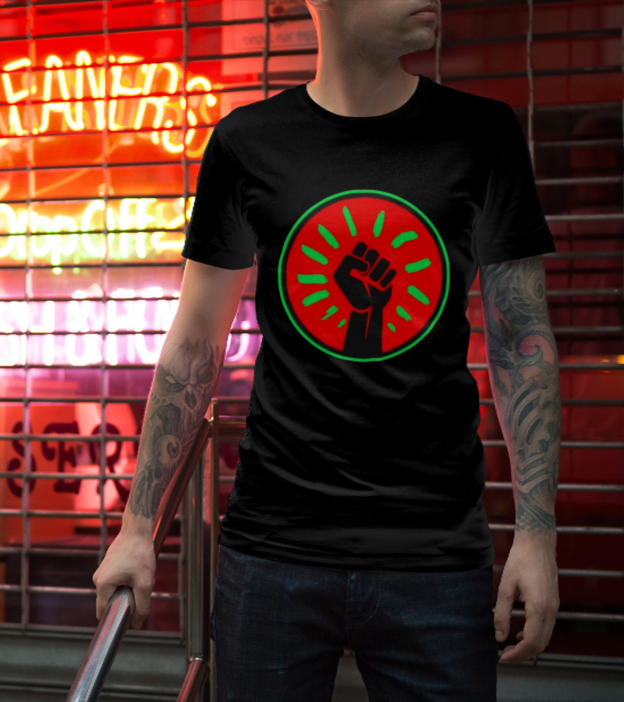 Pan African Flag Black Power Fist Resistance Unity Liberation T-Shirt