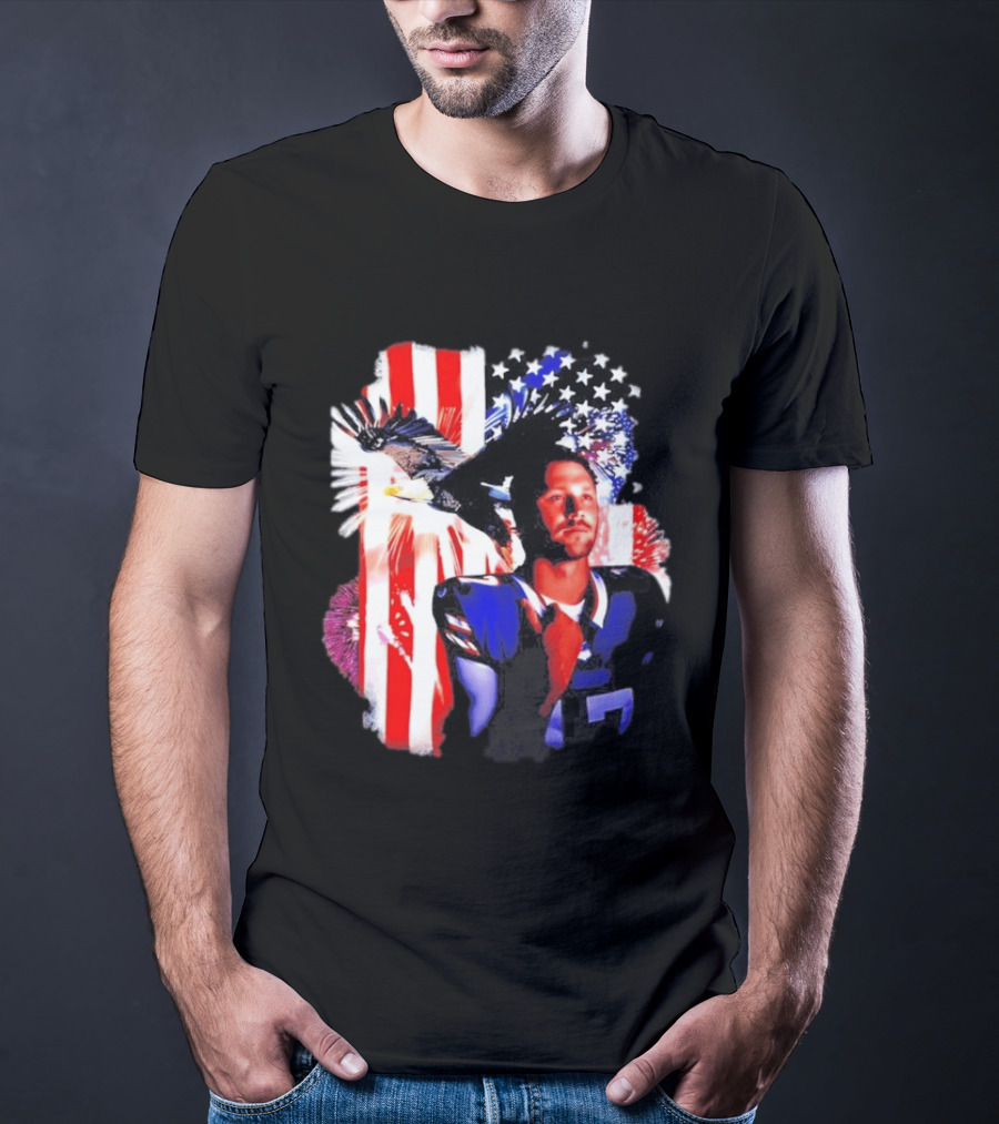 Josh Allen American Flag Eagle Patriots And Stars T-Shirt