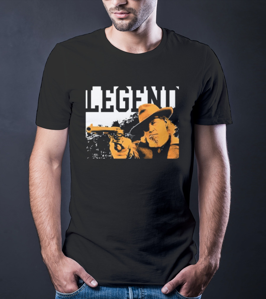 Legend Marshal Reuben J. Cogburn True Grit Icon With Hat And Gun T-Shirt