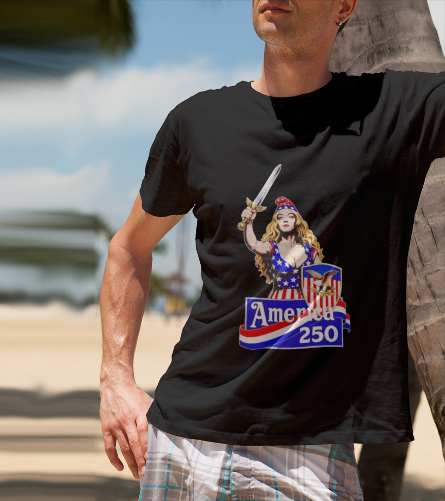 America 250 Strong Woman 4th Of July T-Shirt