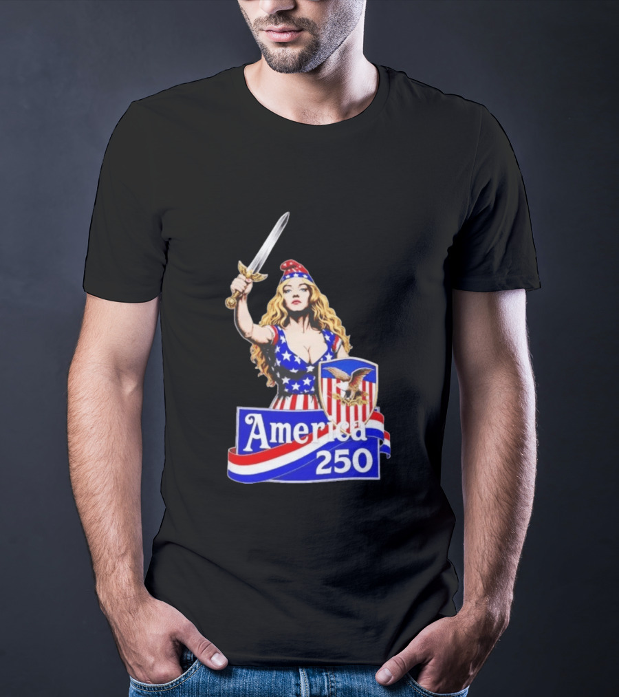 America 250 Strong Woman 4th Of July T-Shirt