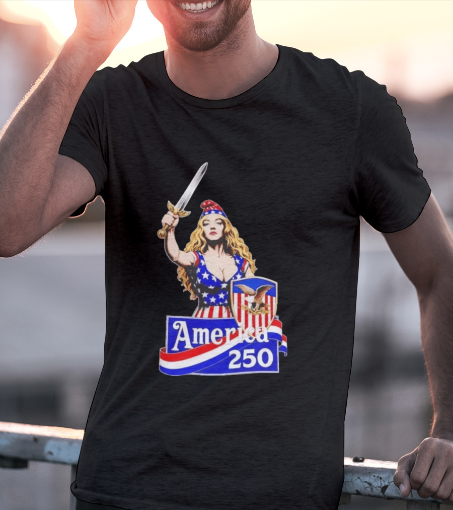 America 250 Strong Woman 4th Of July T-Shirt