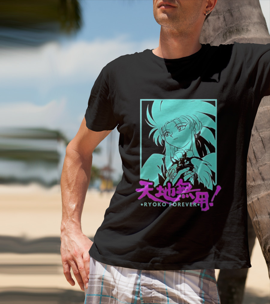 Tenchi Muyo Ryoko Forever Anime Character Illustration Gaming T-Shirt