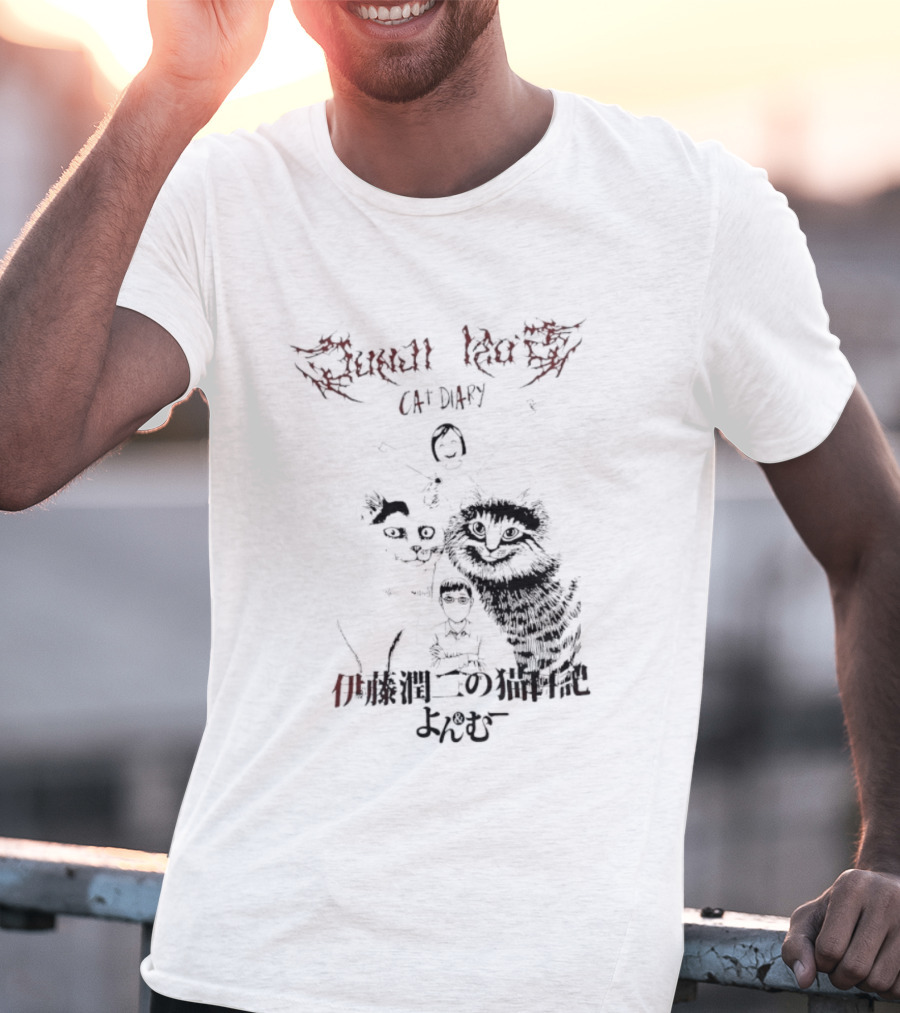 Junji Ito Cat Diary Yon Mu Welcome To House Of Horrors T-Shirt