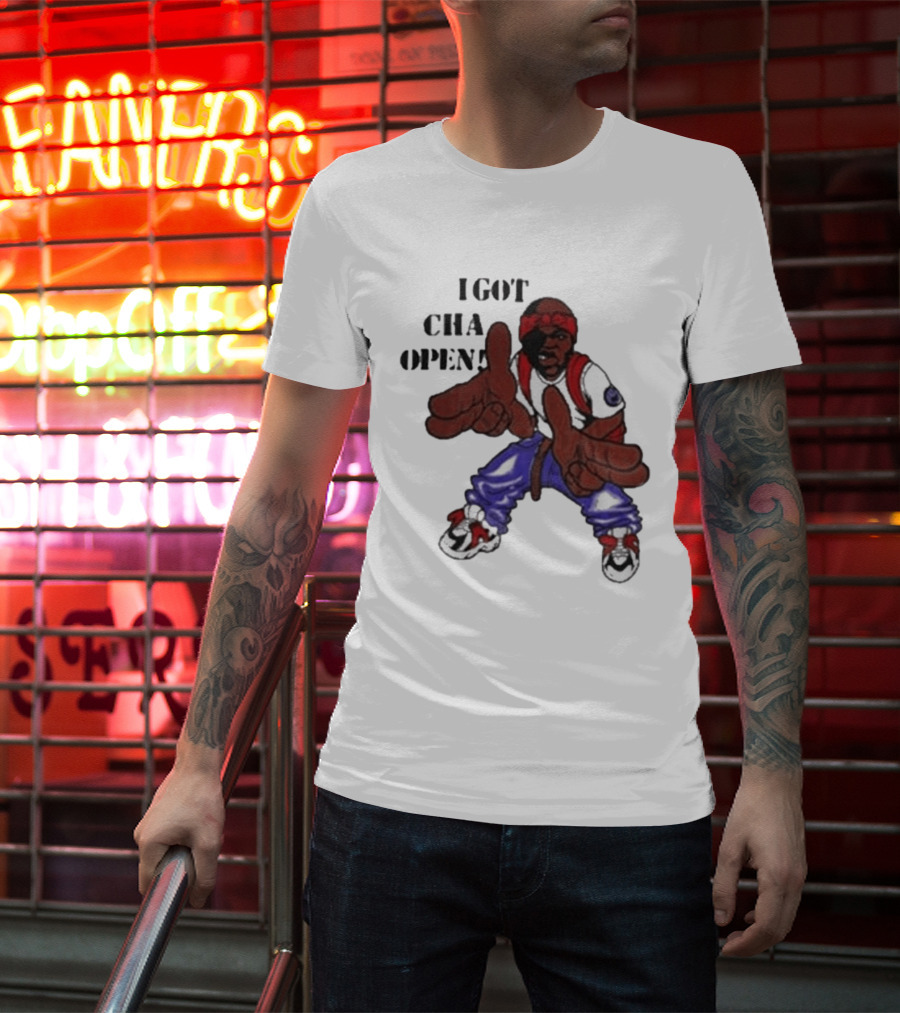 I Got Cha Opin Cartoon Character Graphic Hip Hop T-Shirt
