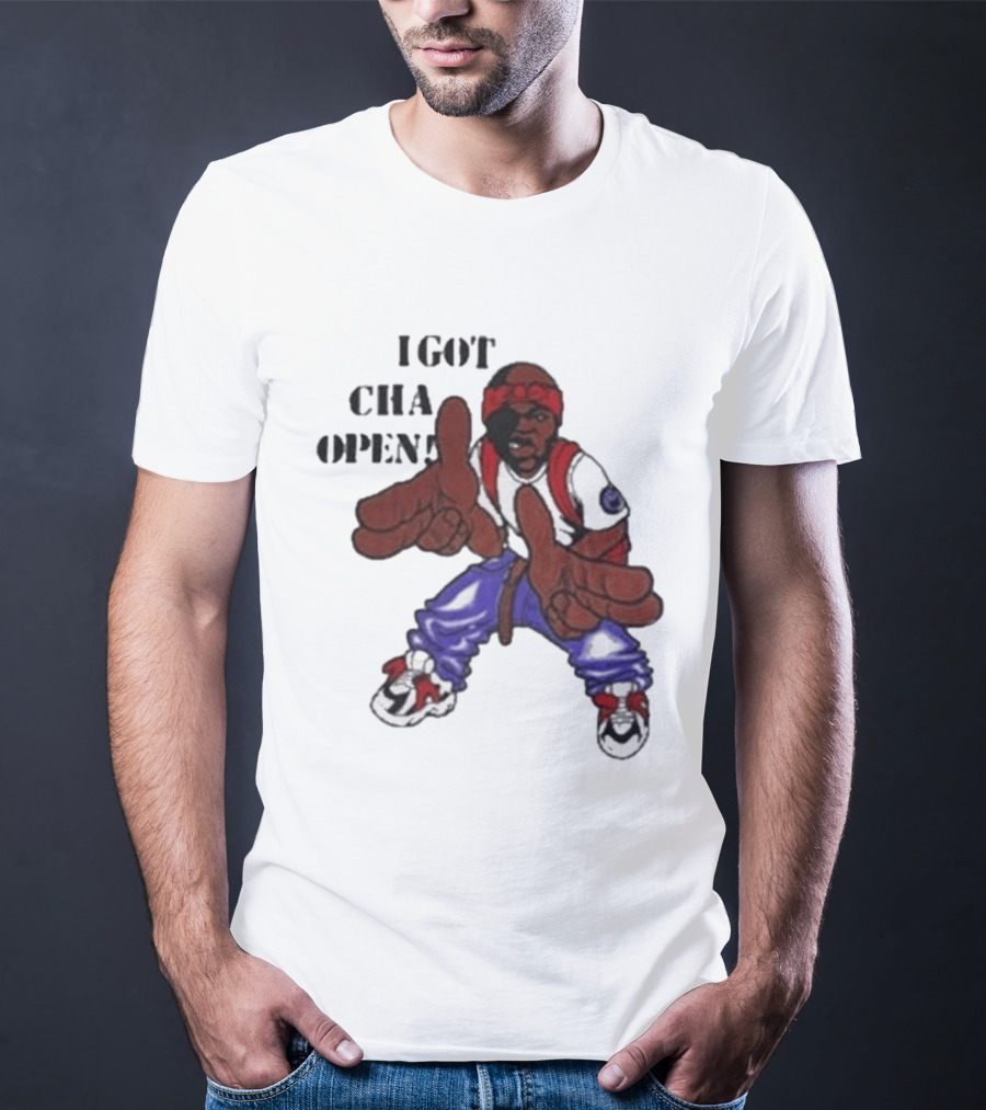 I Got Cha Opin Cartoon Character Graphic Hip Hop T-Shirt