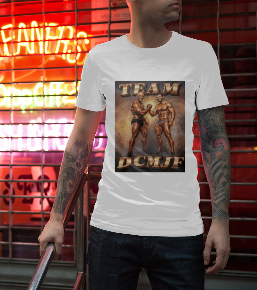 TEAM DCMJF Bodybuilders Flexing Muscles Together T-Shirt