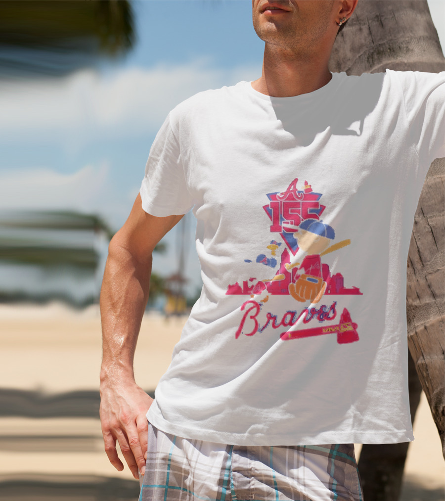 155th Anniversary Atlanta Braves Charlie Brown Snoopy 1871 2026 T-Shirt