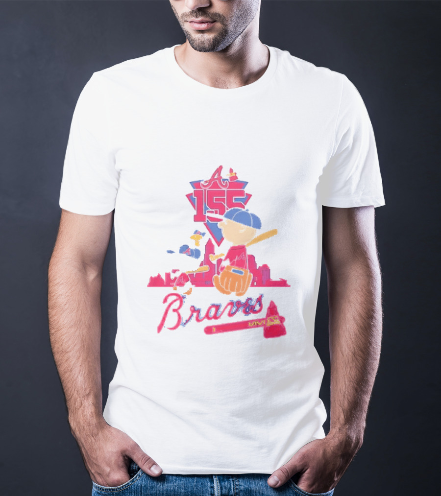 155th Anniversary Atlanta Braves Charlie Brown Snoopy 1871 2026 T-Shirt