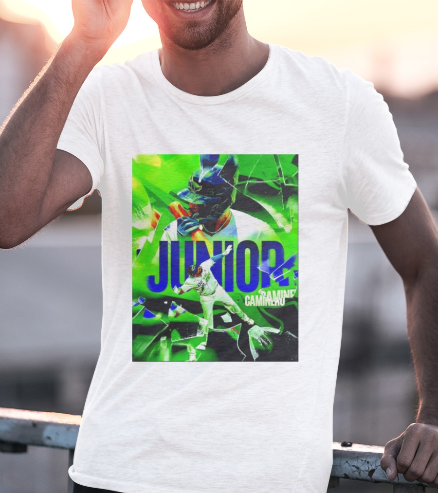 Junior Caminero Tampa Bay Rays La Maxima Baseball Legend T-Shirt